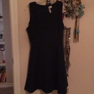 Navy empire waist dress